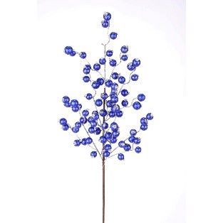 SPRAY, METALLIC MINI POME 23"DK BLUE