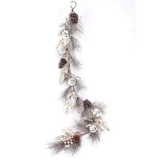 GARLAND, ARCTIC ALABASTER 5'CHAMP GOLD