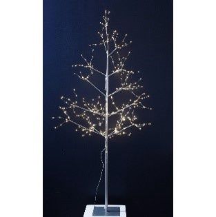 TREE, LIGHTED PEDESTAL TREE 59"WHITE