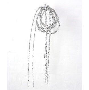 SPRAY, SEQUIN LOOP 36"SILVER