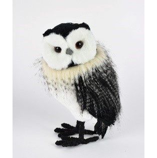 ORNAMENT, OWL 12.5"7.5"BLACK N