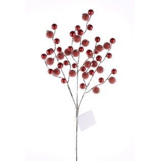 PICK, GLT POM BRY 18"RED