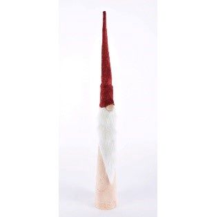 SANTA, WOOD 28.25"RED WHT NA