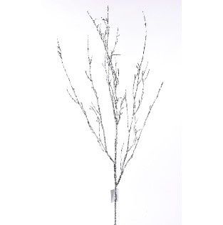BRANCH, GLITTER TWIG BRANCH 33"SILVER
