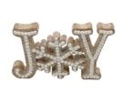 Word, Gingerbread JOY Resin 6&quot;x9.5&quot;