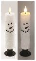 Candle, Snowman Taper 8.5" B/O Timer