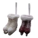 Ornament, Ice Skates 2 Asst Red/White