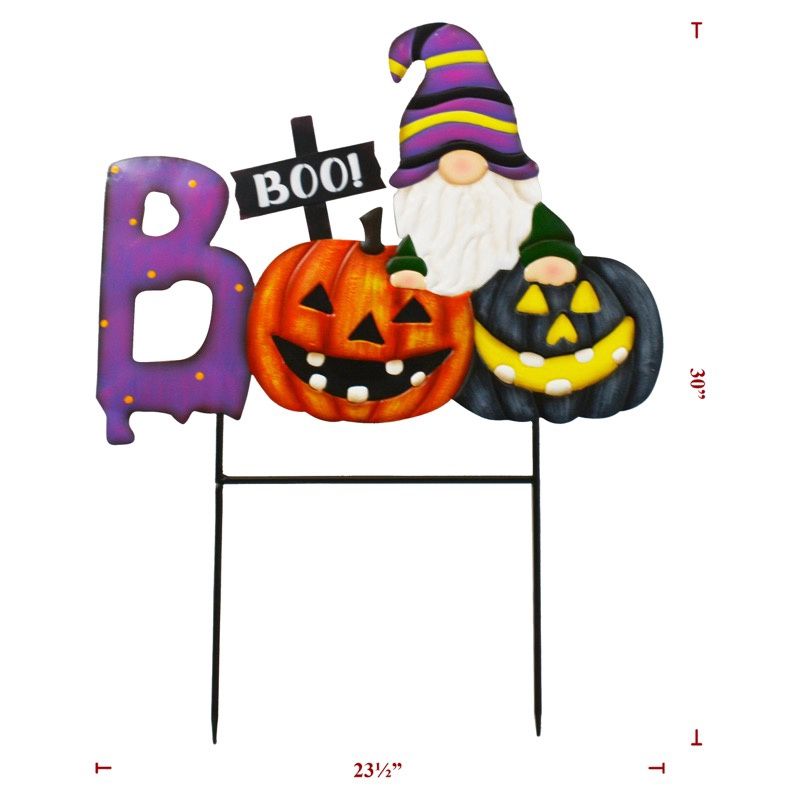 Yard Art, Halloween Boo Gnome