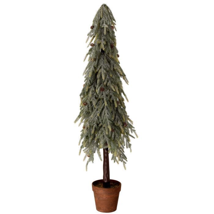 Tree, 48&quot; Frosted Norfolk Pine Potted Soft Touch