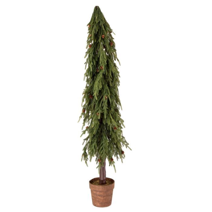 Tree, 60&quot; Norfolk Pin Potted Soft Touch Green
