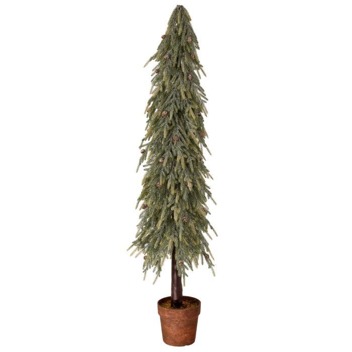 Tree, 60&quot; Frosted Norfolk Pine Potted Soft Touch