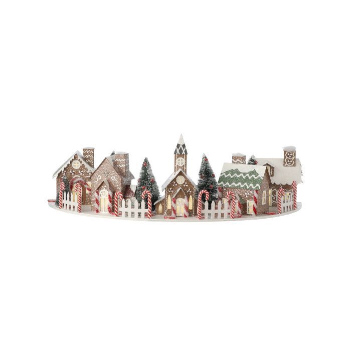 18&quot; LED/Timer Cardboard Sugar Land Holiday Village