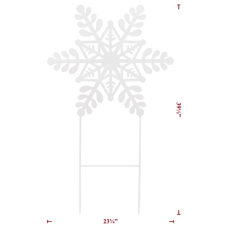 Yard Art, Metal Snowflake 24"