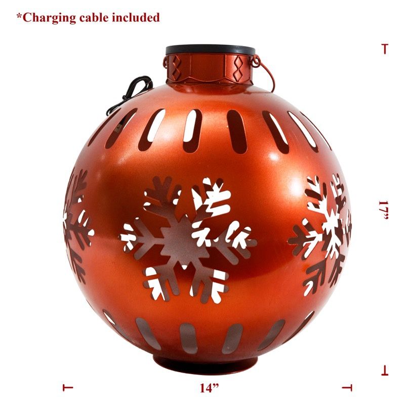 Yard Art, 18" Metal Ornament R/Gr/BL/Slv/Gld