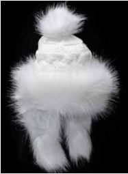 Faux Fur Hat, Bajka White