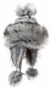 Faux Fur Hat, Bayka Silver