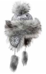 Faux Fur Hat, Bajka Silver Ganado