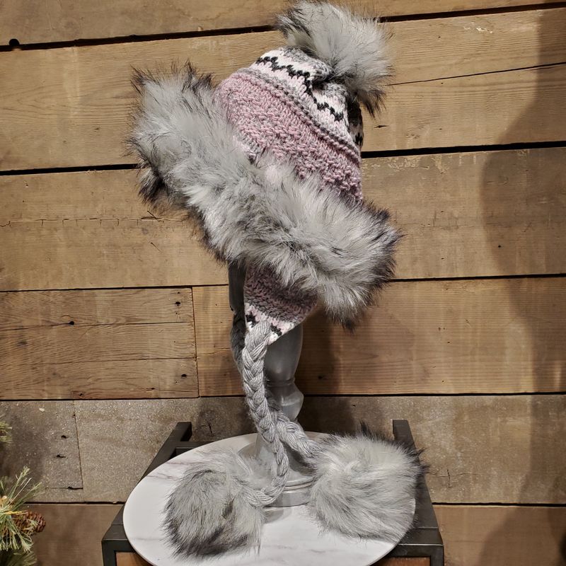 Faux Fur Hat, Noora braid