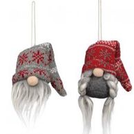 Ornament, Mr &amp; Mrs Xmas Sweater Red/Gray