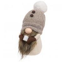 Gnome, Standing Coffee Bean w/Cup Brown