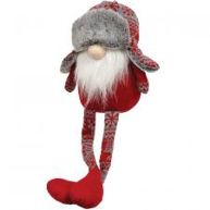 Gnome, LG Nordic Snowflake Trapper Hat Dangle Leg