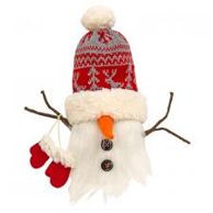 Gnome, Nordic Snowflake Snowman w/Mittens 10&quot;