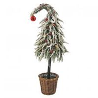 Tree, Sm WHOO Curly w/LED Light B/O