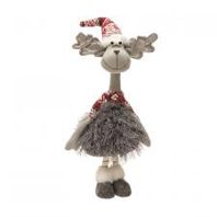 Reindeer, Standing Long Neck Silver Antlers 18&quot;