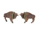 Figurine, Bison w/Wreath 8.5"x5.5"
