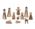 Nativity, Wood Carved Resin Set/11    5.5&quot;