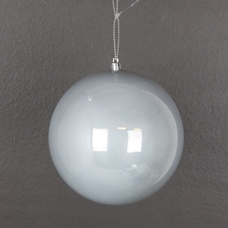 Ornament, 200MM Pearl Silver Ball Seamless