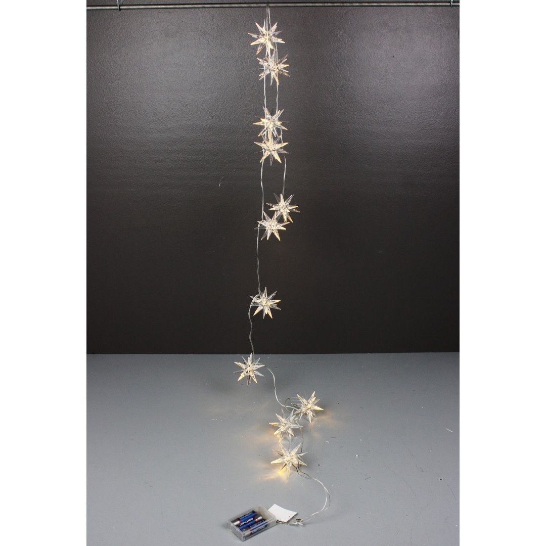 Garland, 72" LED Star 11 Lights B/O