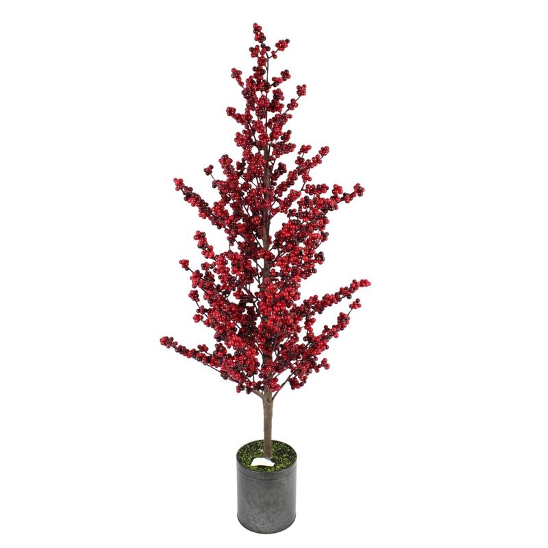 Tree, 39&quot; Red Berry Potted