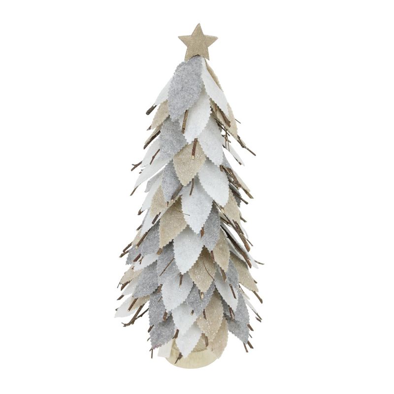 Tree, 20&quot; Snow Leaf Twig Gray/Natural