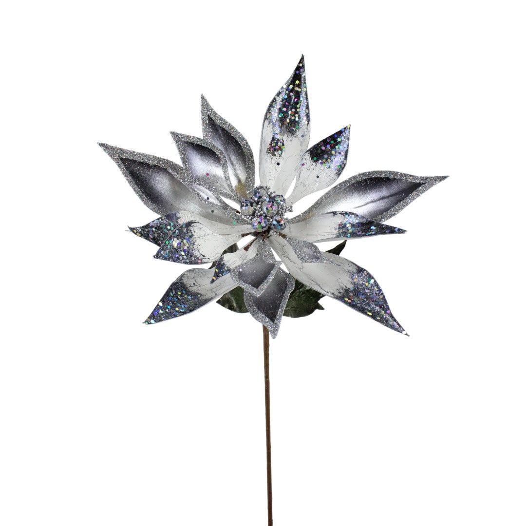 Poinsettia, Black Platinum 28"x15"