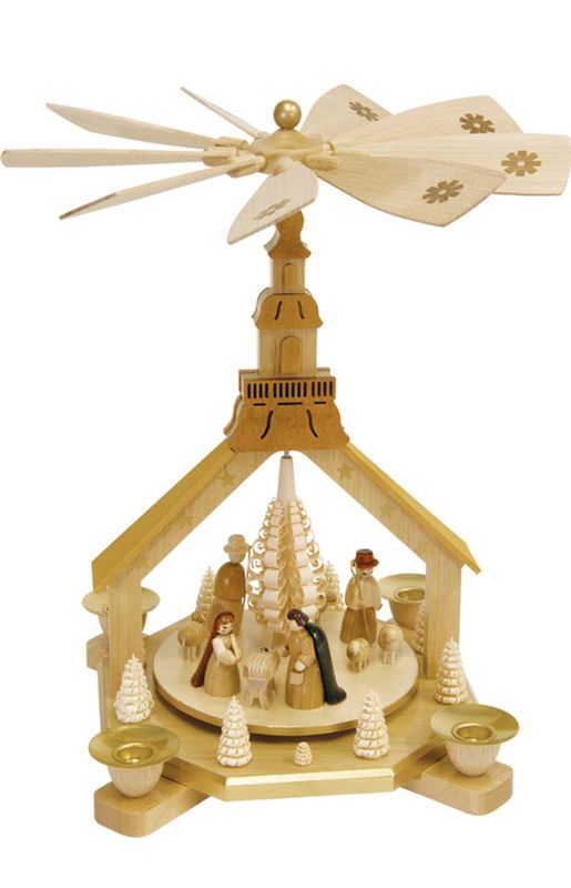 Pyramid, Nativity Tall Natural