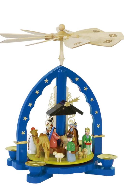 Pyramid, Nativity Blue