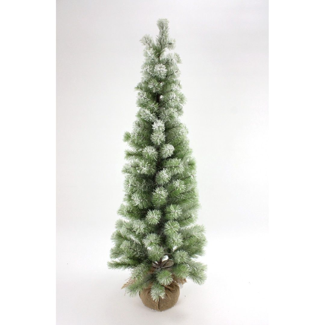 Tree, 48&quot; Snowy Pine w/Burlap Base