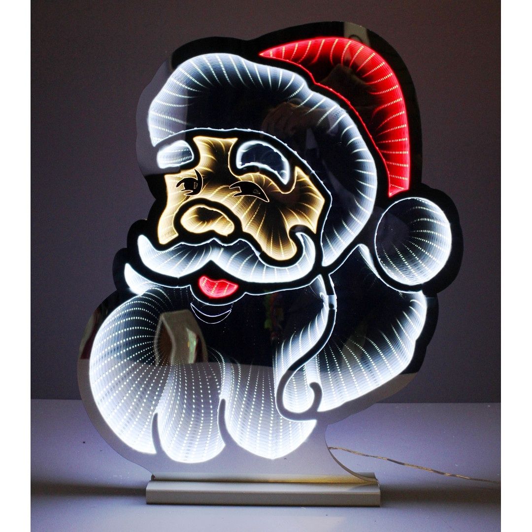 Infinity, 24" LED Santa Face w/Base