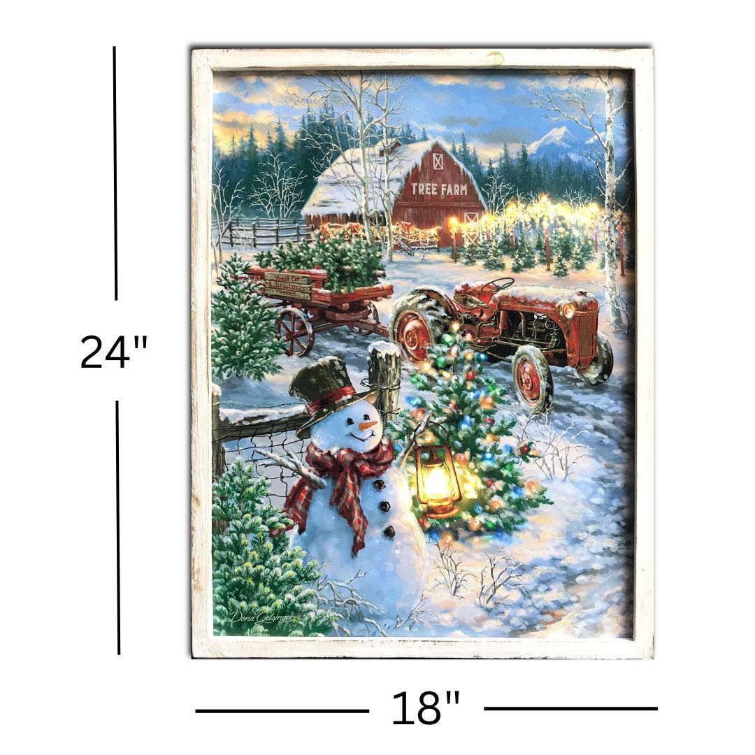 Framed Canvas, Tree Farm 18x24