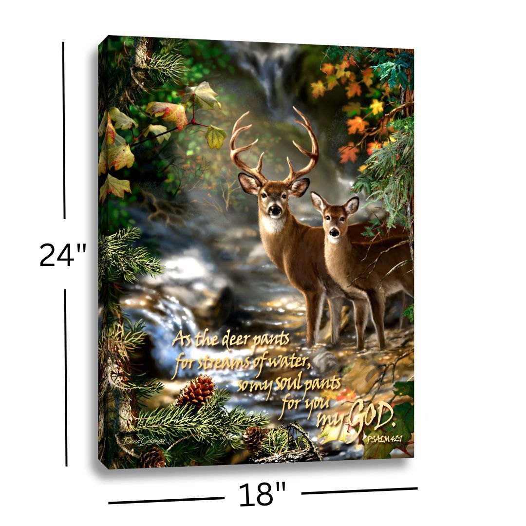 Backlit Print, Deer Creek remote 18x24