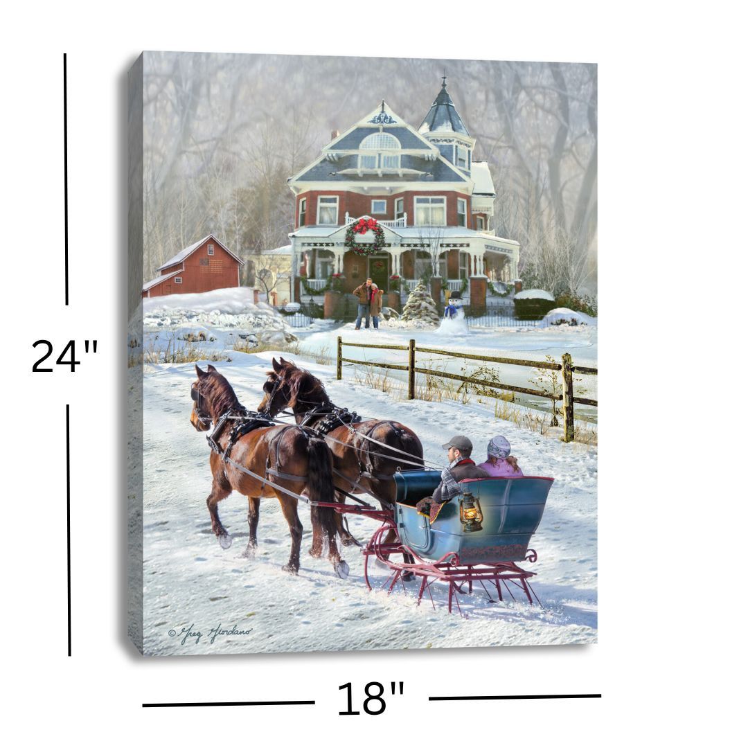 Backlit Print, Sleigh Ride remote 18x24