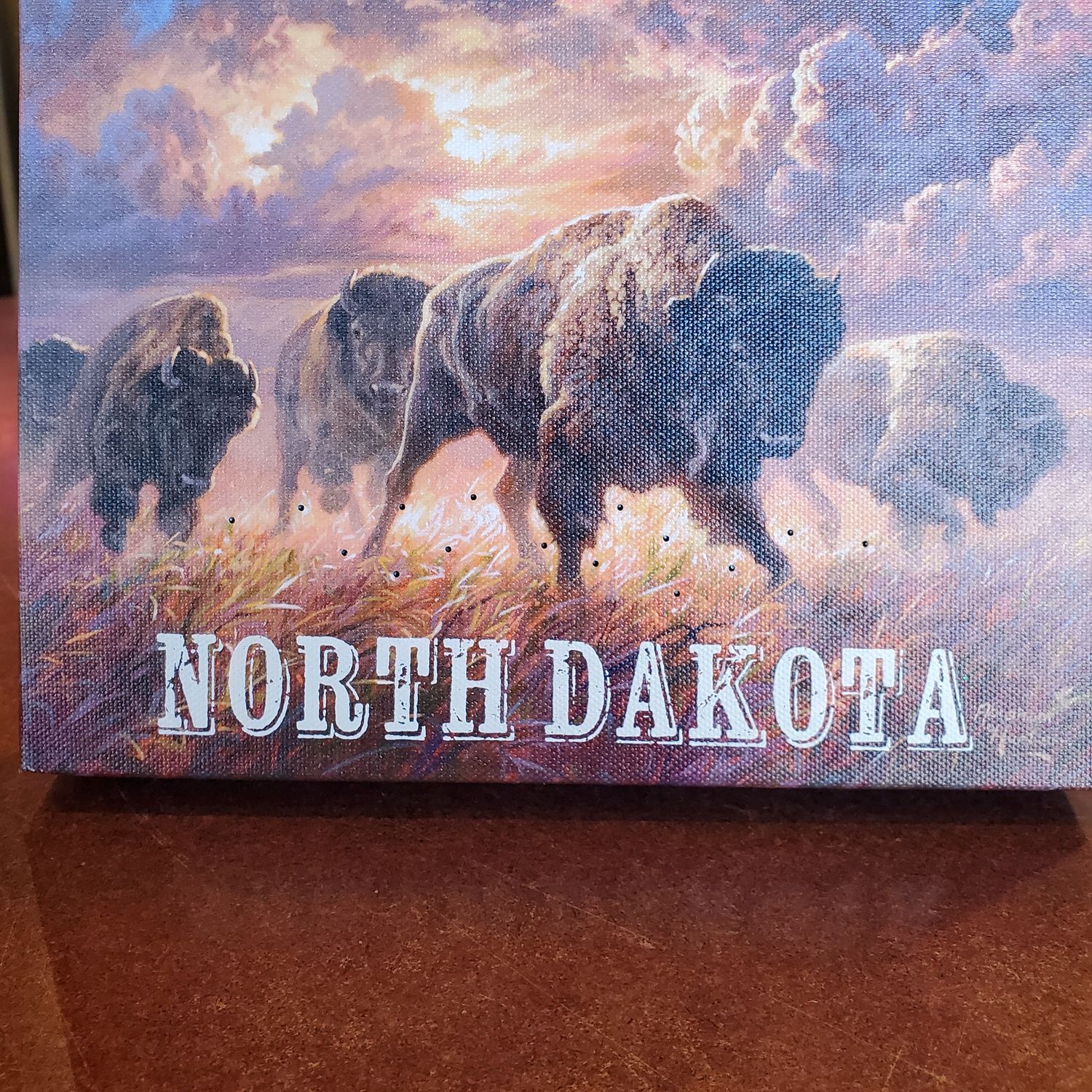 LED Canvas, &quot;North Dakota&quot; Buffalo
