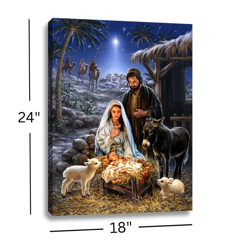 LED Canvas, A Savior Born 18x24