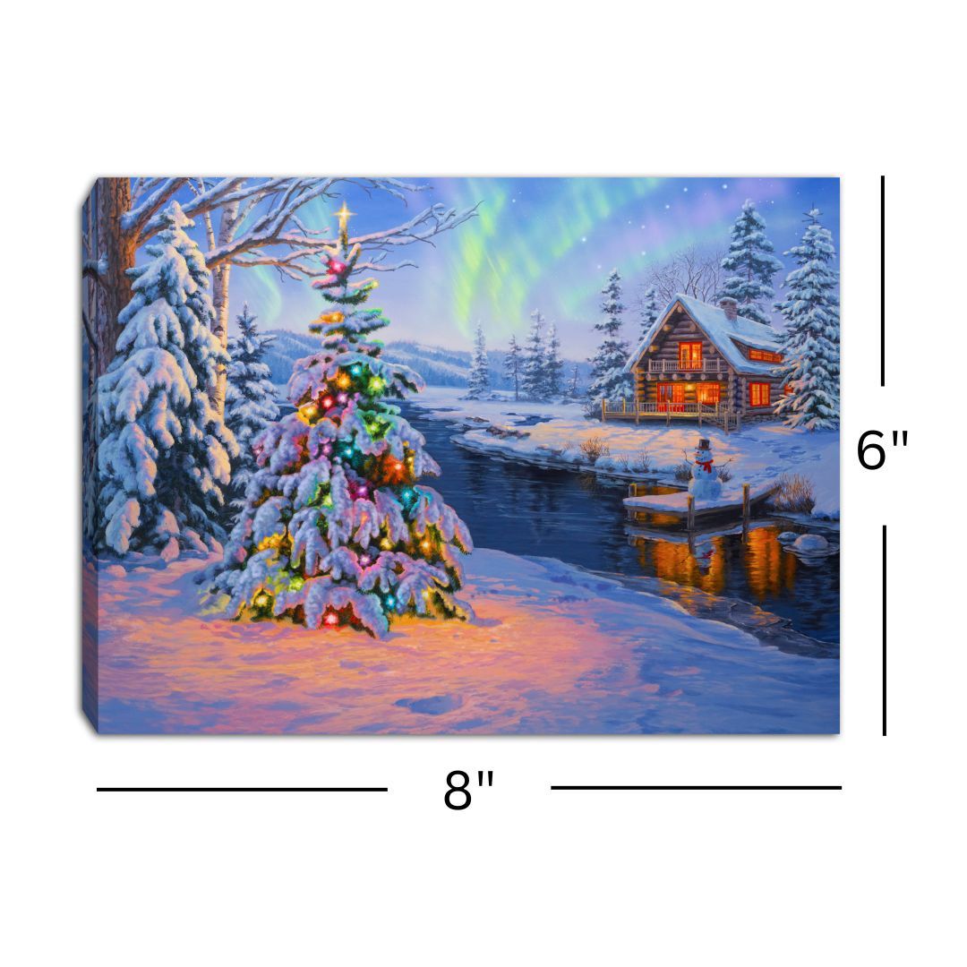 LED Canvas, Chist WoodLandCabin Small