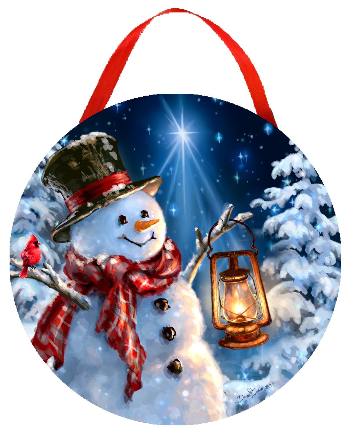 LED Canvas, Enchanted Snowman