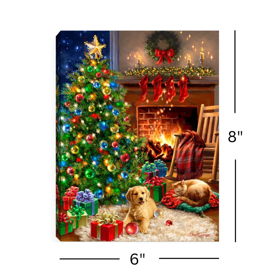 LED Canvas, Cozy Xmas 8x6