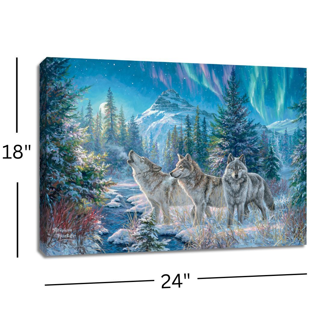 LED Canvas, Moonrise Song 18x24