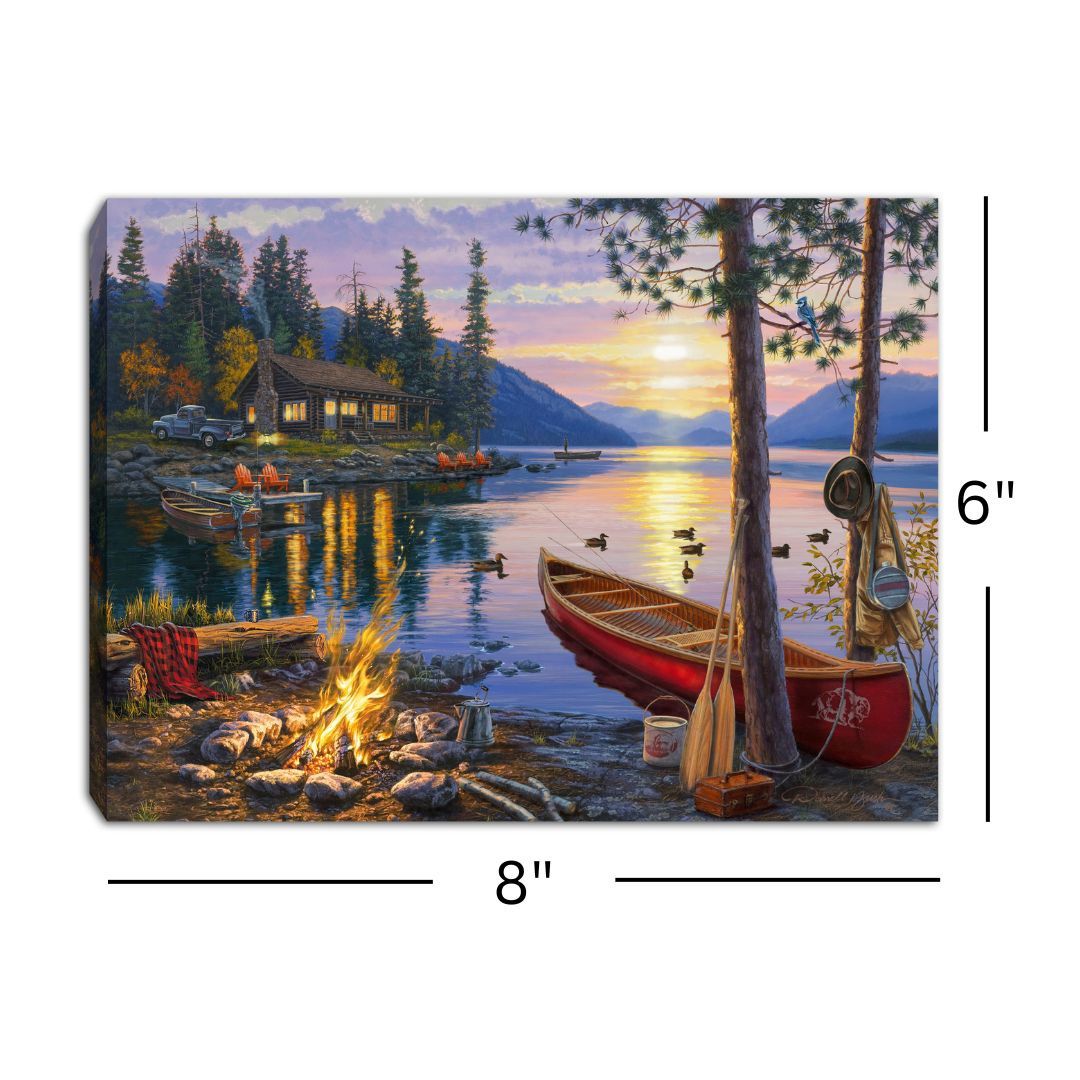 LED Canvas, Mountain Retreat Small