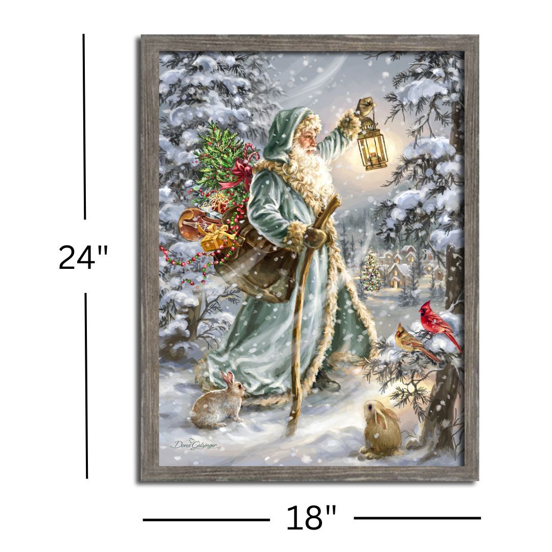 LED Canvas, Saint Nicholas 18x24 Framed